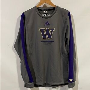 Adidas Gray and Purple Sweatshirt